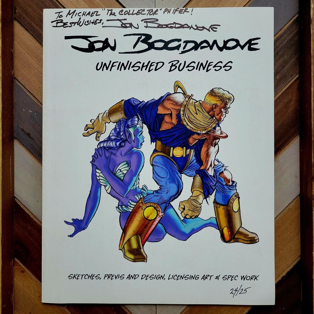 UNFINISHED BUSINESS: Jon Bogdanove Signed & Numbered 1/25 Copies Art Sketch 2011